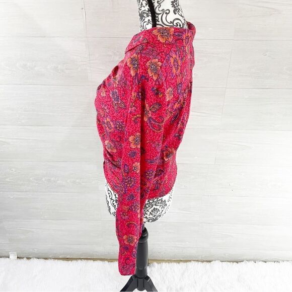 Free People I Got You Printed Floral Ruched Crop Top - Picture 6 of 11